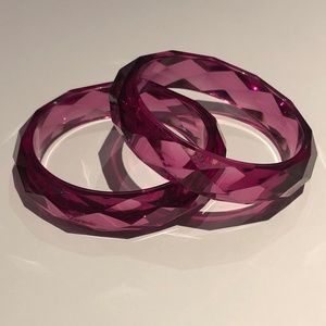 Faceted Acrylic Bangles